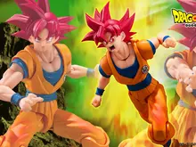「ドラゴンボール超」より「超サイヤ人ゴッド孫悟空」アクションフィギュアが2バージョンで展開！3種の交換用表情パーツで様々なシーンを演出 画像