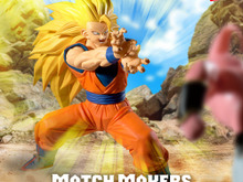 「ドラゴンボールZ」 超サイヤ人3孫悟空VS魔人ブウ(純粋)の激戦がプライズフィギュア化！2つを並べることで迫力と躍動感溢れるシーンを再現 画像