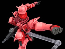 新作ガンプラ「HG シャア専用ザク(GQ)」の新たな商品画像お披露目！白いガンダムに譲った「シャアキック」のポーズも決まる 画像
