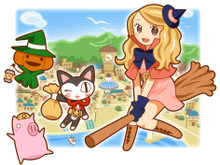 ガンホー、モバゲータウンで『ココ魔女!～ここは魔女のいる街～』のサービス開始 画像