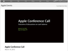 アップル、現金残高について電話会見を開催……19日夜に特設サイトでライブ配信 画像