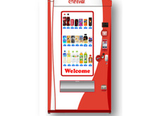 自販機でゲームが遊べる ― コカ・コーラ、羽田空港に新型設置 画像