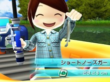 『ファミリーフィッシング』放流魚「ショートノーズガー」4月11日配信 ― 「僕と彼女のゲーム戦争3」に本作が登場 画像