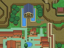 『ゼルダの伝説 時のオカリナ』をSFC風にアレンジした超巨大マップ 画像