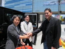 【E3 2012】岩田社長＆宮本茂氏、ロスに到着 ― これからE3の準備進める 画像