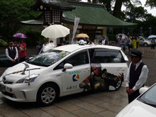 『戦国無双 Chronicle 2nd』×熊本タクシー、武将ゆかりの地でラッピングタクシーを運行 画像