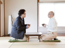 『実況パワフルプロ野球2012』落合博満さん親子がパワプロ対決！勝負の行方は・・・？ 画像