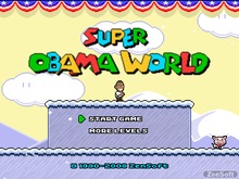 大統領再選を果たしたオバマ大統領を主人公にした『スーパーマリオワールド』風なゲームに注目 画像
