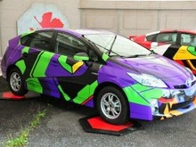 エヴァからミク、キン肉マンまで アニメ・ゲームの公式キャラマシンがD1グランプリに大集合 画像