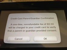 ニンテンドーネットワークID、18歳未満の子供が登録するには50セントの追加料金が必要 画像