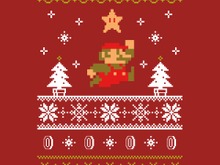 楽しいクリスマスを！欧州任天堂、マフラーのようなクリスマスアート付きメッセージをTwitterに投稿 画像
