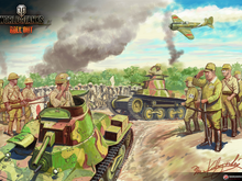 『World of Tanks』「イラストで知る日本戦車」第4弾は小林源文先生による「九五式軽戦車ハ号」 画像