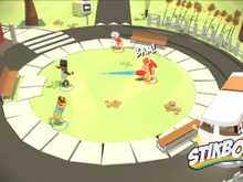 70年代風味なドッジボールゲーム『Stikbold』でハチャメチャしたい！クジラも登場するユニークなシステムも魅力 画像