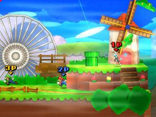 『スマブラ for 3DS』にシリーズ初となる『ペーパーマリオ』ステージが登場 画像