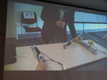 【CEDEC 2014】触覚を遠隔地に伝える技術、「医療ロボットに学ぶバーチャルリアリティのUI」 画像