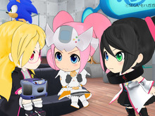 【京まふ2014】TVアニメ「Hi☆sCoool! セハガール」ブースではセガ歴代ハードの実機が出展、名作ソフトの体験プレイも 画像