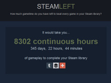 その積ゲー、何時間？所有する全Steamゲームの必要クリア時間が分かるサイト 画像
