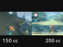 『マリオカート8』新クラス「200cc」と「150cc」の比較動画が公開…時間にして約15秒の差 画像