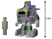 変形する巨大ロボット「J-deite RIDE」…国内企業が開発着手 画像