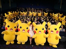 【レポート】映画館にもピカチュウ大量発生!横浜の舞台挨拶で中川翔子もびっくり 画像