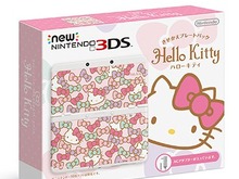 ハローキティのデザインのNew 3DS、11月28日に発売…きせかえプレート単品の発売も 画像