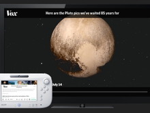 テレビ画面で映像、GamePadでテキスト、ニュースアプリ「Watchup.」が米国のWii Uで配信 画像