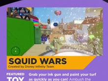 『ディズニーインフィニティ』で『スプラトゥーン』を再現！？そっくりなコンテンツ「SQUID WARS」が登場 画像