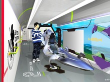 「エヴァ新幹線」車内イメージ公開、実物大コックピット搭乗体験も 画像