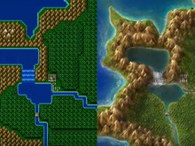 Photoshop職人の業が光る！『FFIV』世界地図を現代風に美麗ビフォーアフター 画像