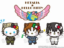 「ヘタリア TWT」とハローキティがコラボ ― イタリア・ドイツ・日本に扮したキティが登場 画像