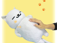 『ねこあつめ』およそ1/1サイズの「まんぞくさん」ぬいぐるみが発売決定 画像