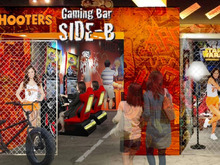 飲食しながらスポーツゲームが楽しめる「GAMING BAR SIDE-B」渋谷にオープン ― ナムコ×フーターズの協業店 画像