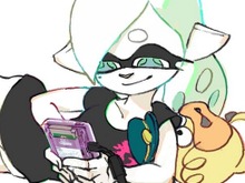 『スプラトゥーン』フェス「ポケモン赤 vs 緑」イラストが公開、ポケモンバトルの勝者はホタル？ 画像