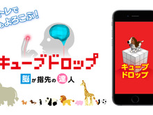 ケイブ、3D物理パズル『キューブドロップ～脳が指先の達人～』リリース―なぞって崩して入れるだけ！ 画像