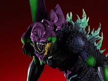 「エヴァ」×「シン・ゴジラ」コラボフィギュア登場!G細胞により1つになった初号機とゴジラの迫力 画像