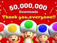 『スーパーマリオラン』全世界5,000万DL達成、“キノピオラリー”チケット10枚配布へ 画像