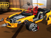 VR空間でプラモ製作が楽しめる『Monzo VR』配信開始、作った車への搭乗も可能 画像