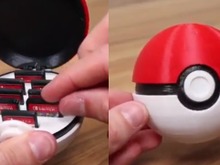 海外ファンがモンスターボール型のスイッチソフトケースを3Dプリンターで作成―制作の様子をまとめた動画も 画像