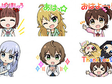 『ミリシタ』アイドルたちの表情が眩しい、動くLINEスタンプが販売開始に! 画像