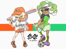『スプラトゥーン2』北米フェス「野球VSサッカー」のイラストが公開―ユニフォーム姿のテンタクルズ可愛い! 画像