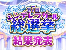 『デレマス』「第7回シンデレラガール総選挙」の結果が発表！上位陣によるCDデビューも決定 画像