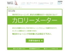 『Wii Fit』のトレーニングをカロリーに変換―「カロリーメーター」公開 画像