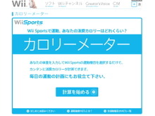 『Wii Sports』の消費カロリーを計算する「カロリーメーター」が公開 画像