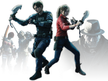 『モンハンワールド：アイスボーン』と『BIOHAZARD RE:2』のコラボレーションが発表！「レオン」と「クレア」が参戦―受付嬢「タイラント」の姿も 画像