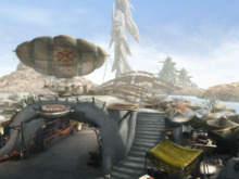 Wii『MH3』、ネットワークモードの拠点“砂塵の大都市「ロックラック」”を紹介 画像