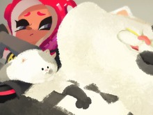 『スプラトゥーン』公式Twitterが“猫の日”イラストをお披露目─コジャッジくんが虎視眈々と狙うものとは・・・!? 画像