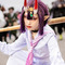 【コスプレ】メンチを切る『FGO』酒呑童子の網タイツ美脚から目が離せない！？セーラー服に木製バットとピンヒールが映える【写真8枚】