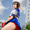 【コスプレ】『ストリートファイター』さくら、とんでもない破壊力の太ももを披露！圧巻の健康的な美ボディに見惚れる【写真9枚】