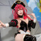 【コスプレ】海賊メイドさんのボンデージ衣装にメロメロ？絶対領域のむっちり感に隠しきれないスタイルの良さ【写真10枚】