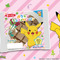 サンタ帽を被ったピカチュウ、ポッチャマが可愛い！「ポケモンパン」デコキャラシール第214弾はクリスマステーマの全20種